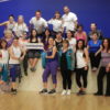 Group posing for a picture at the Newmarket, Ontario Zumbathon