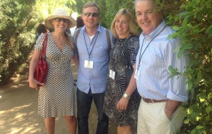 Dr. Jeff Carroll and wife Meghan with Board Chair Dan Devlin and wife Jill
