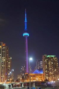 CN Tower Lit up for HD May 2015